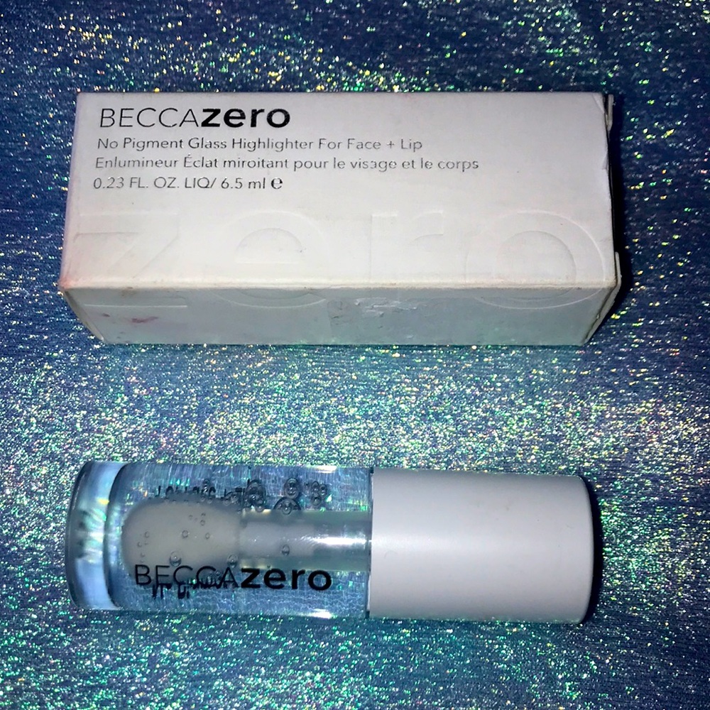 3/$50 BECCA Zero No Pigment Glass Highlighter for Face & Lip